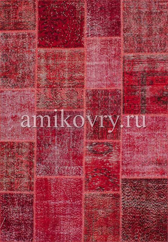 Безворсовый ковер-пэчворк ручной работы 013-Ribbon Red discount3