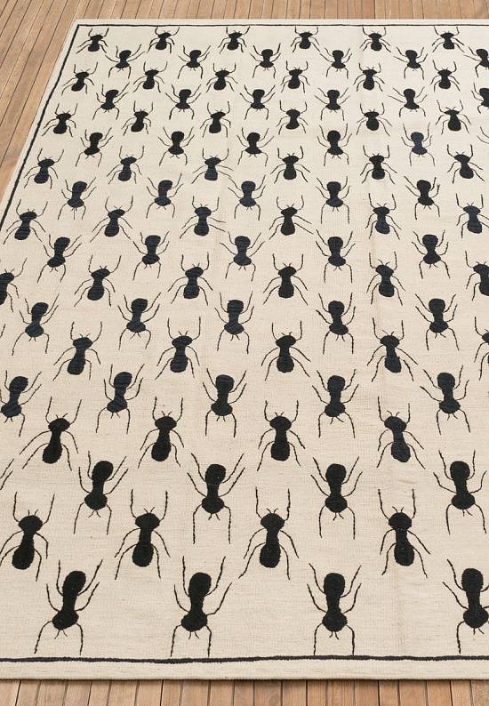 Элитный ковер ручной работы Kilim Savannah Black 1