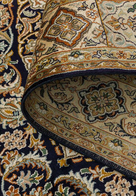 Шелковый ковер ручной работы IIST-GIJ5KK29K Kashan Blue