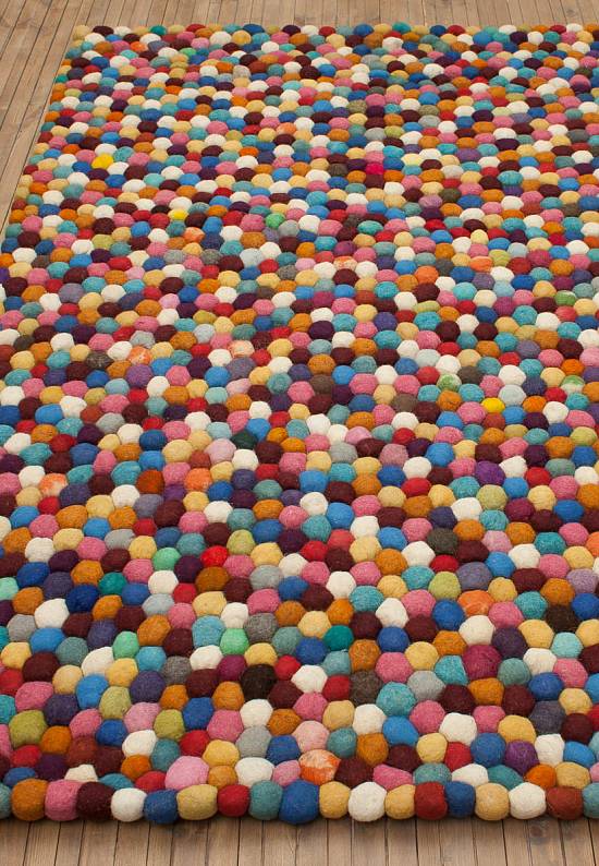 Ковер ручной работы с рельефом Pebble Rug-Multi