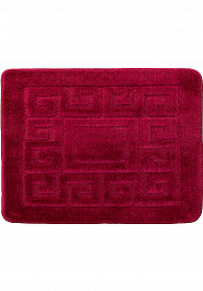 дизайн коврика для ванной Confetti Bath Maximus Ethnic 2577 Burgundy квадрат