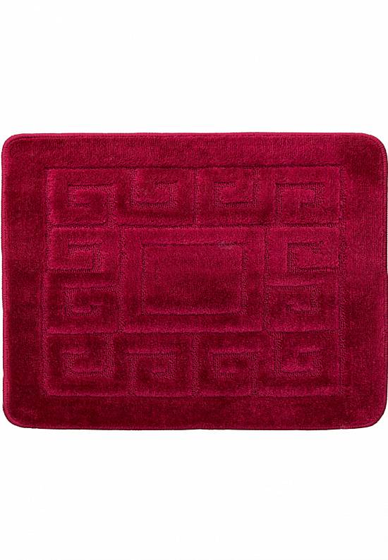 Бордовый коврик для ванной Ethnic 2577 Burgundy
