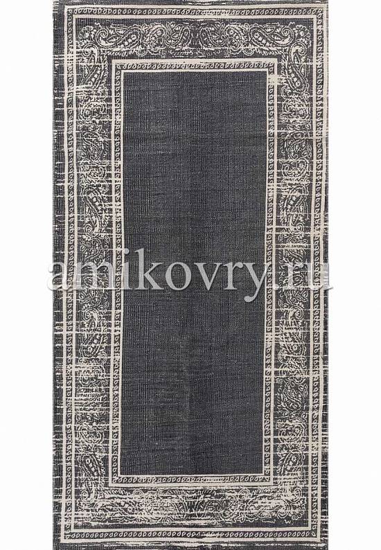 Безворсовый ковер ручной работы из Индии JHC-17-03 natural-dark grey
