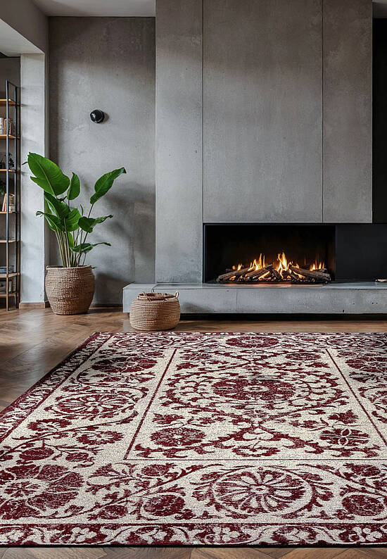 Винтажный безворсовый ковер LM6079-L395