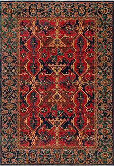 дизайн ковра Kadim KDM 01 Navy Red