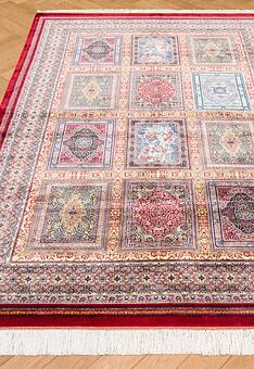 ковер в перспективе по ворсу Ottoman Silk Farshineh-Red