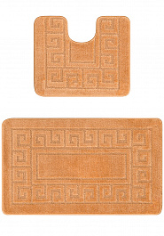 дизайн комплекта ковриков для ванной Confetti Bath Maximus Ethnic 2589 Salmon BQ