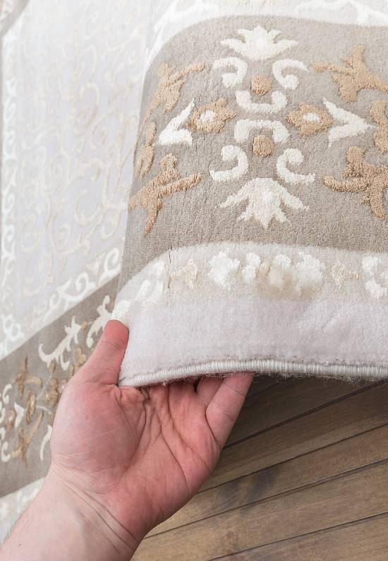 Турецкий синтетический ковер 12451-Cream