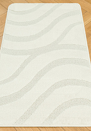 коврик для ванной в перспективе Confetti Bath Maximus Symphony 2581 Pearl White