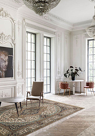 ковер в интерьере Cashmir IIST-GI9CKE92J Kashan Blue