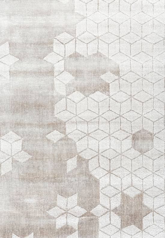 Индийский ковер из вискозы 33559 H-08 Grey