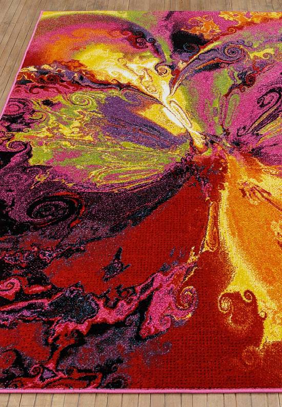 Недорогой синтетический ковер 2927-Multicolor