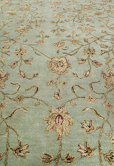 фрагмент ковра Kashan gold 103 Green Ivory
