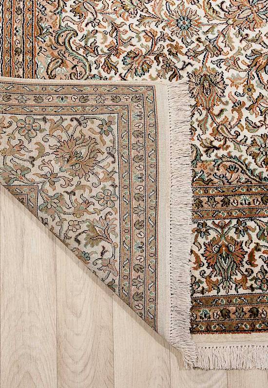 Шелковый ковер ручной работы из Индии 237086-beige/beige