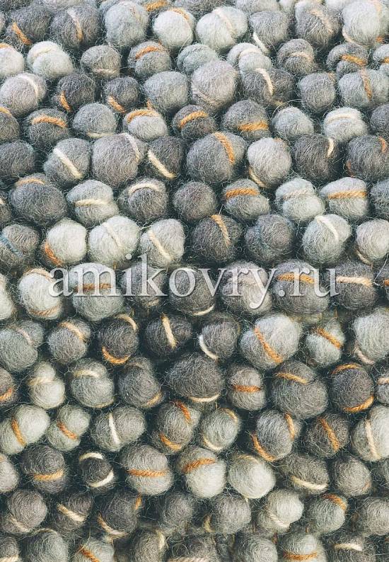 Дизайнерский безворсовый ковер из шерсти Cobble-29204