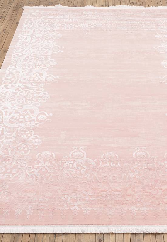 Турецкий однотонный ковер из акрила 5326 Pink
