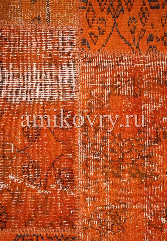 Безворсовый ковер-пэчворк ручной работы 004-Amber Glow discount3