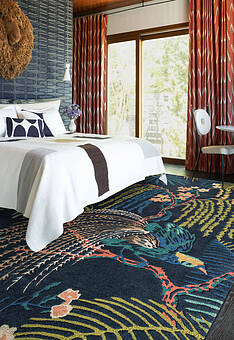 ковер в интерьере Sanderson Rain Forest-50708