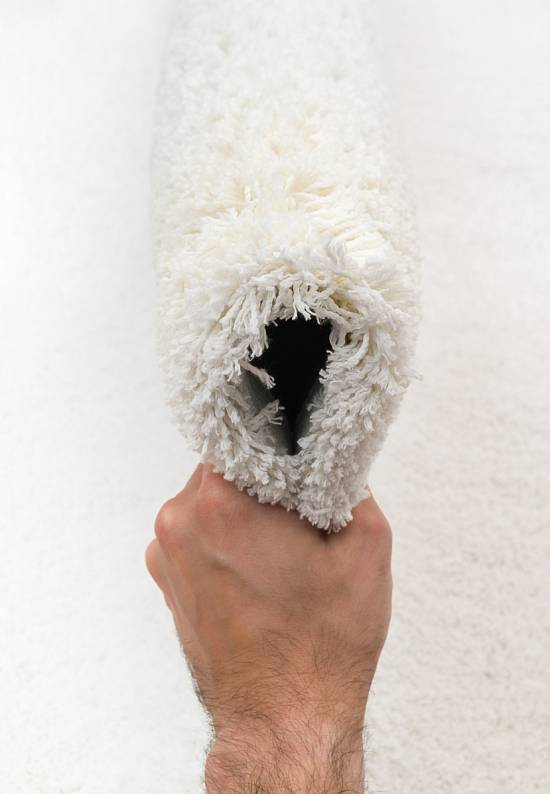 Мягкий ковер с длинным ворсом 673 White discount11