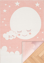 дизайн двустороннего безворсового ковра Noa Baby NB 02 Pink