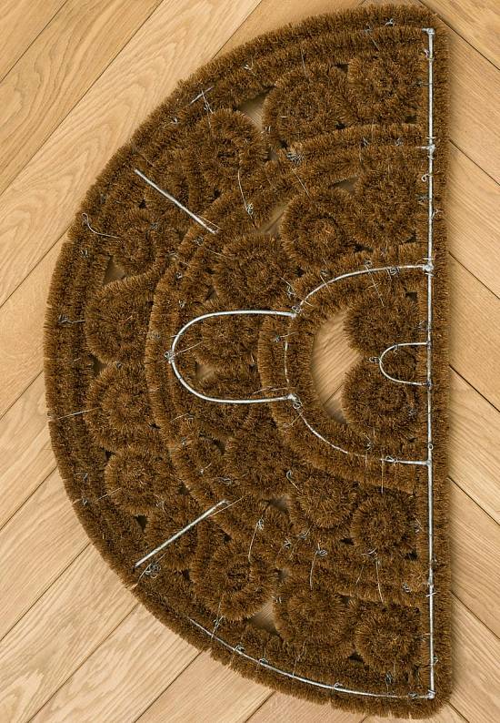 Входной коврик из кокосовой щетины Wire rope-003