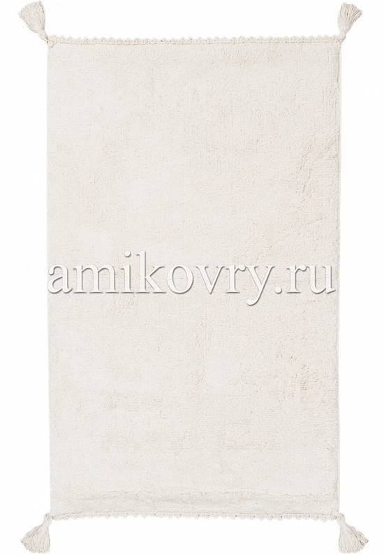 Белый коврик для ванной из хлопка Benny-Ecru