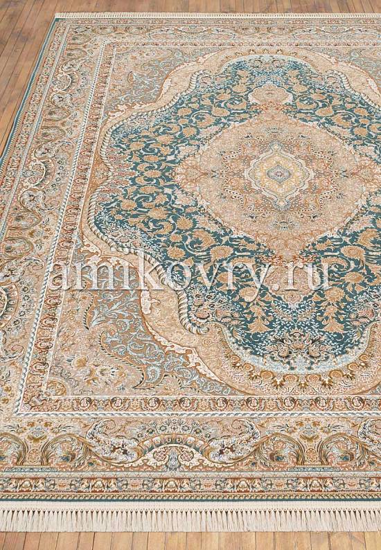 Иранский высокоплотный ковер 146-Light Blue
