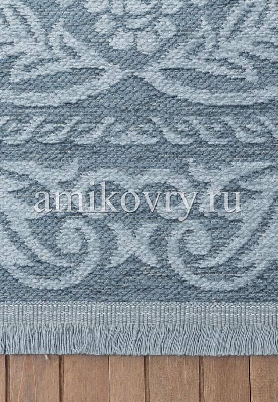 Турецкий безворсовый ковер из акрила 4101 Blue