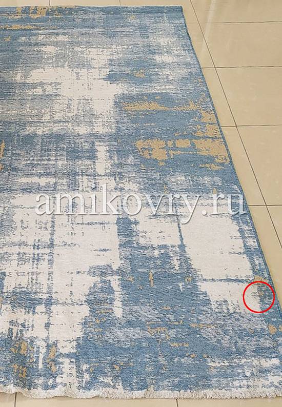 Двусторонний безворсовый ковер 2820 Blue discount1