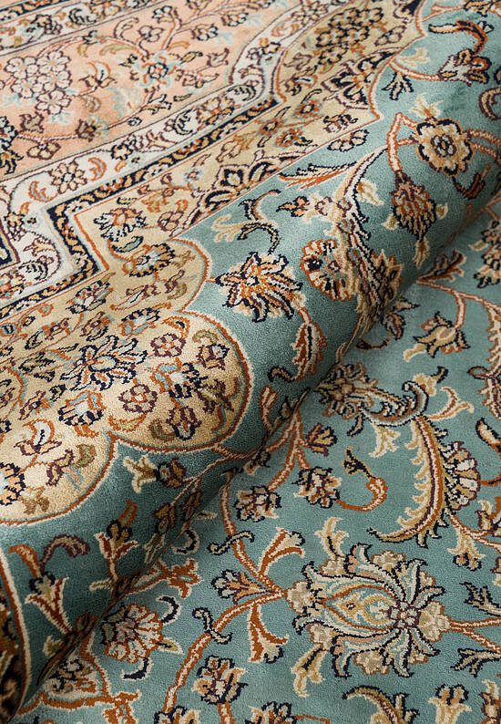 Шелковый ковер ручной работы IIST-GIKNKNE9J Kashan Ferozi