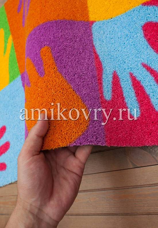 Бельгийский придверный коврик Pop art hands XSmall