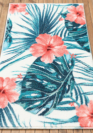 коврик для ванной в перспективе Confetti Bath Bella Hibiscus 03 Coral