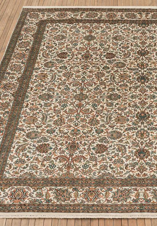 Индийский ковер ручной работы 252511-Afshar beige