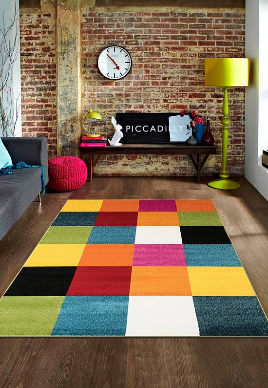 Недорогой синтетический ковер C028-Multicolor