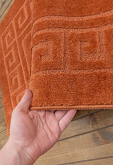 фактура коврика для ванной Confetti Bath Maximus Ethnic 2505 Ginger PS