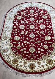 дизайн ковра Kashan gold 10/10 MI-50-Red/Ivory овал