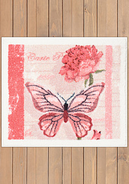 дизайн коврика для ванной Confetti Bath Bella Carte Postale 01 Pink