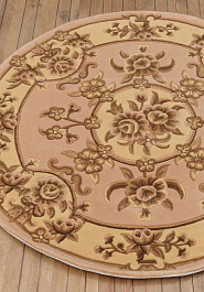 ковер в перспективе против ворса Tibetan Carpet QJMOM08-V025L-beige/pink