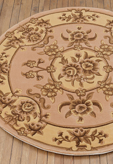 Ковер Tibetan Carpet QJMOM08-V025L-beige/pink круг