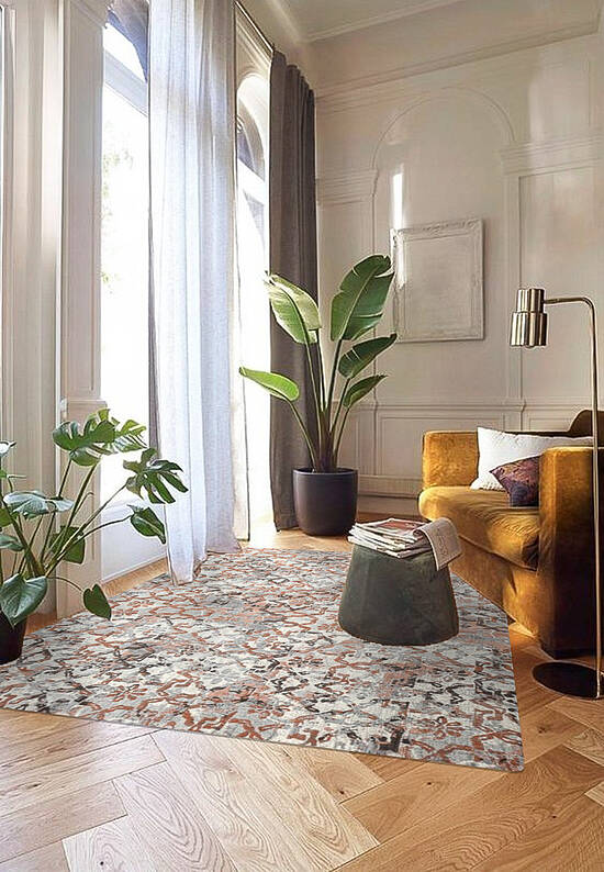 Бельгийский вискозный ковер RV462-R48