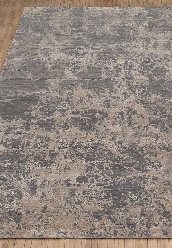 Дизайнерский ковер ручной работы 8/8-RWB ESK-411-Medium Gray/White Sand