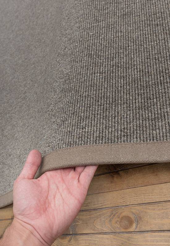 Безворсовый шерстяной ковер Dark Grey