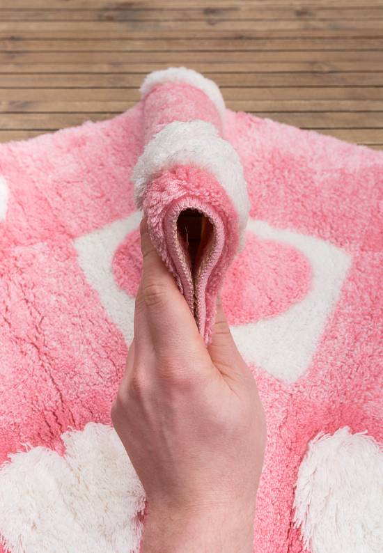 Розовый коврик для ванной Valentine 20 Baby Pink