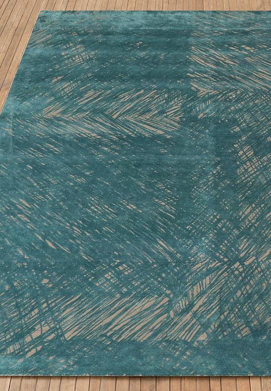Индийский ковер ручной работы Deep Teal