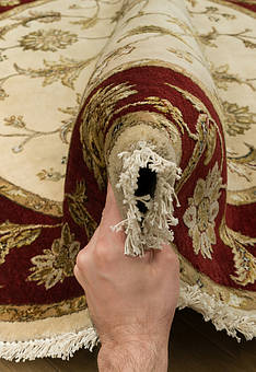 фактура ковра Kashan gold 10/10 CH-114-Ivory/Red