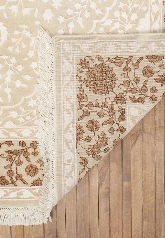 Роскошный ковер ручной работы Mohini-Ivory/Brown
