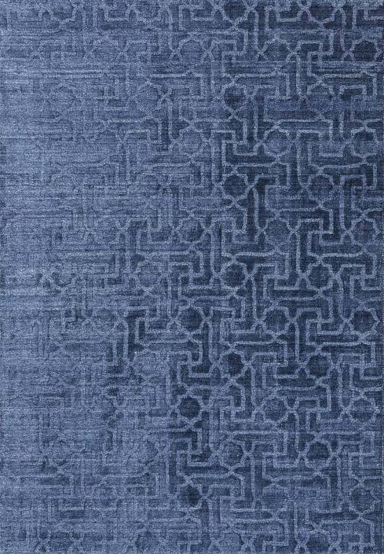 Индийский ковер из вискозы 31389 TC-H-103 Blue