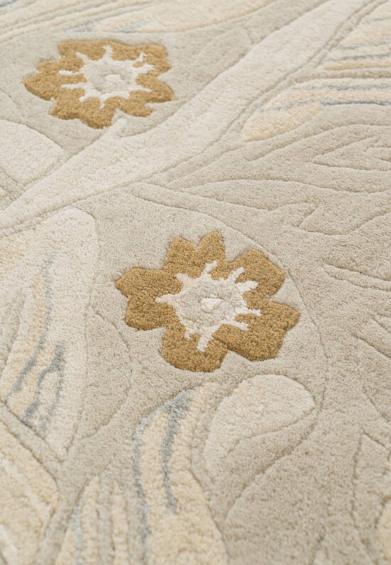 Изящный шерстяной ковер с цветочным узором Pimpernel-28701