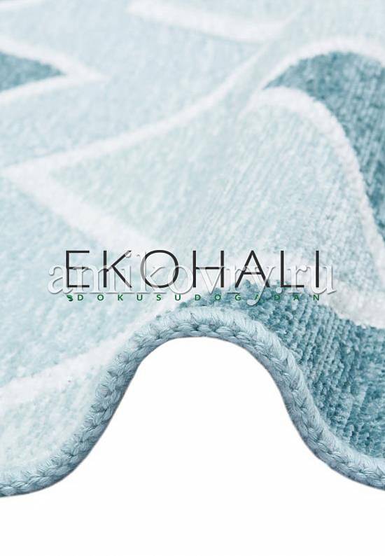 Двусторонний безворсовый ковер из шенилла NK 05 Cream Aqua