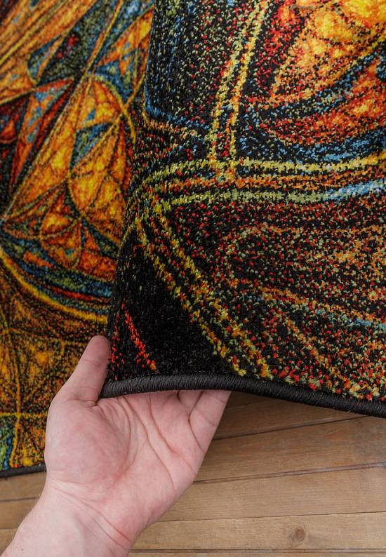 Недорогой синтетический ковер C018-Multicolor